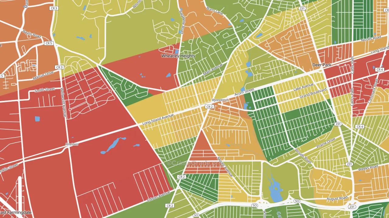 11798, NY Map of Theft Rates