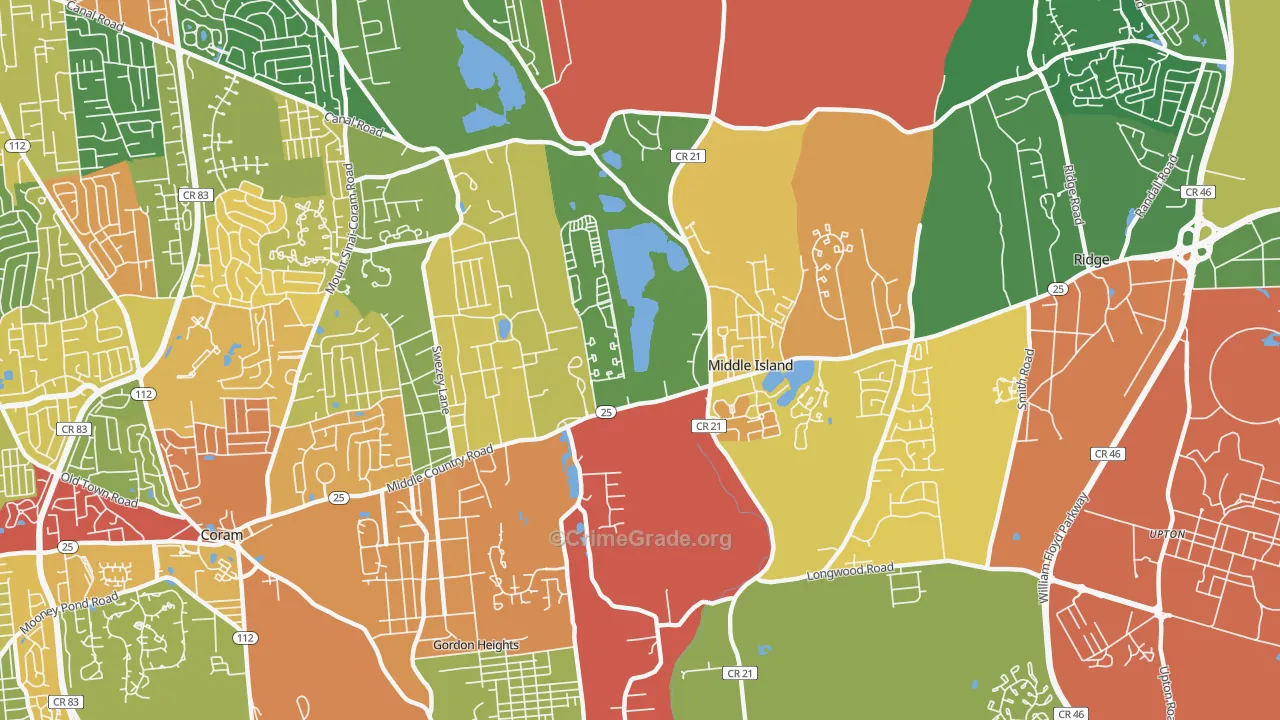 11953, NY Map of Theft Rates