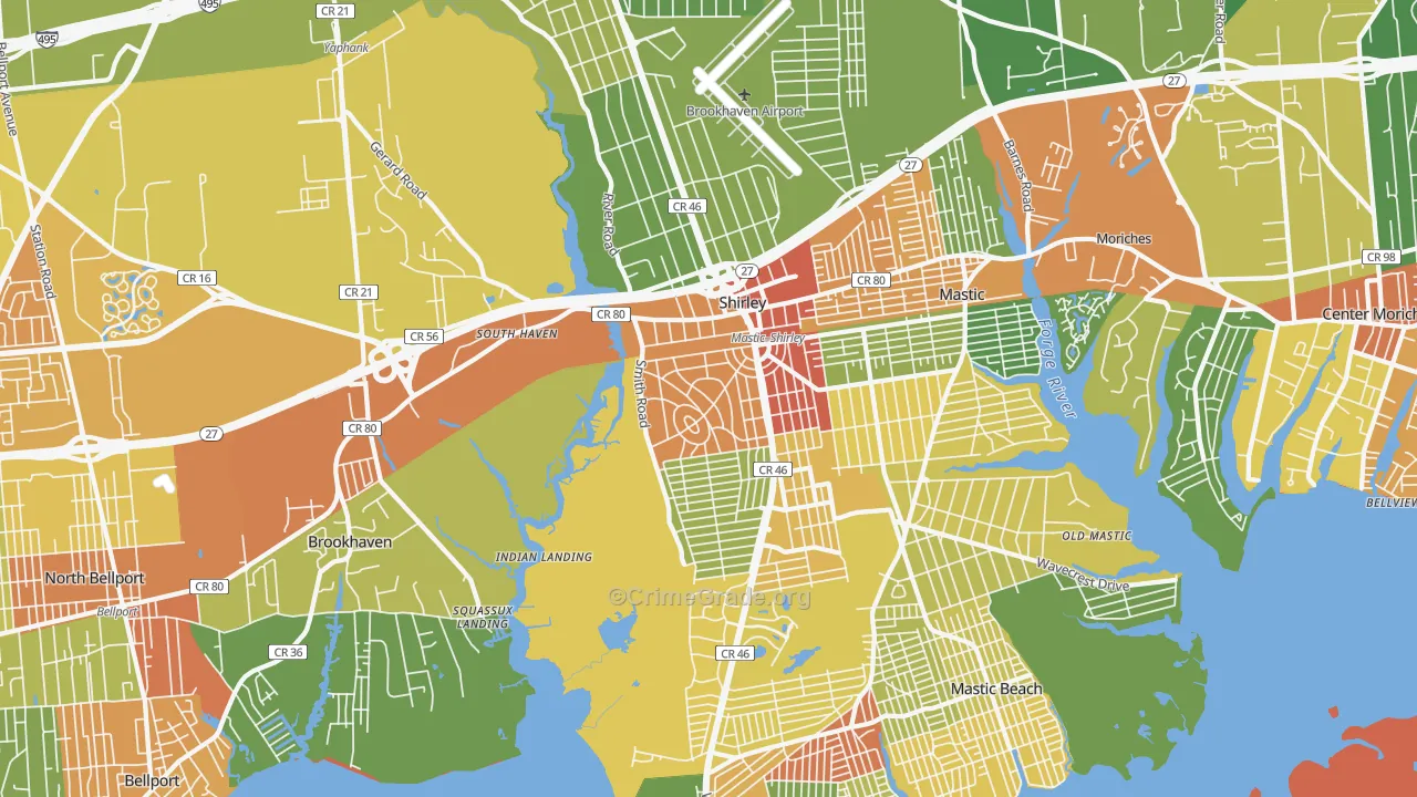 11967, NY Map of Theft Rates
