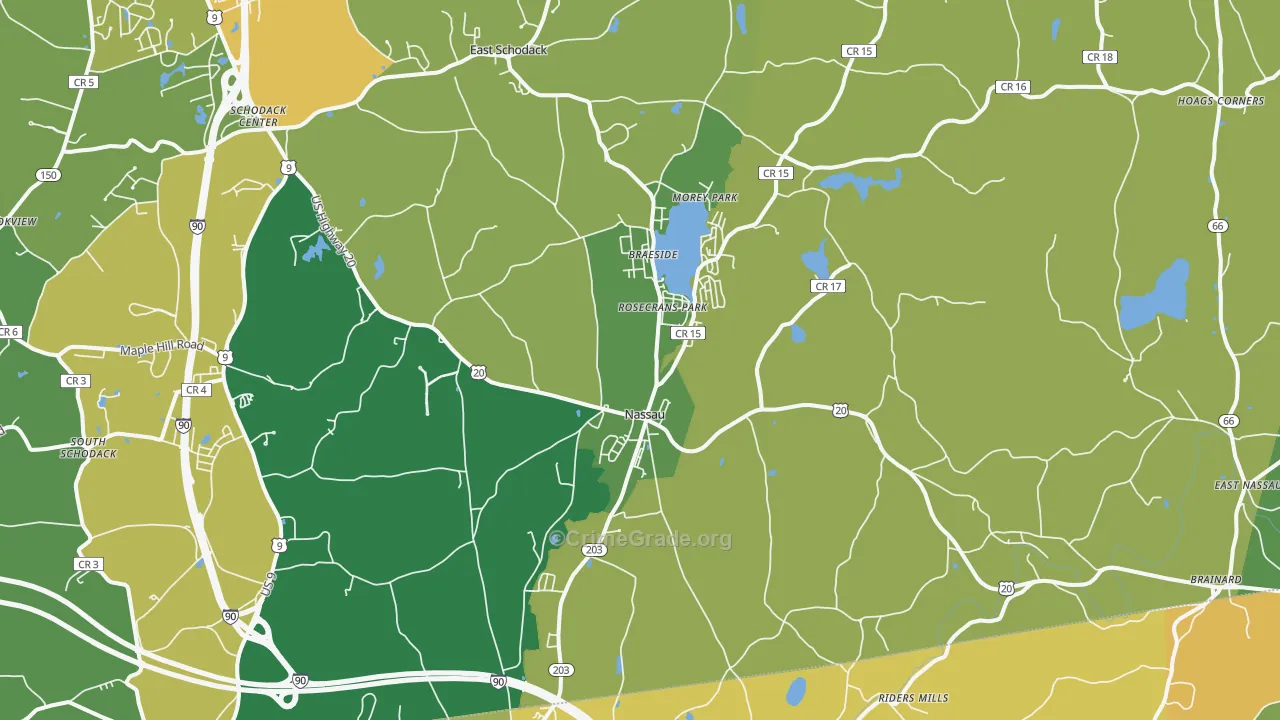 12123, NY Map of Theft Rates