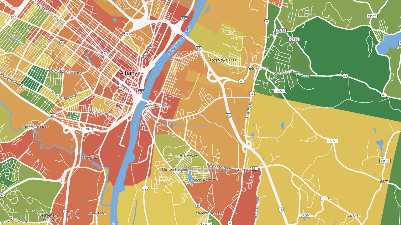 12144, NY Map of Theft Rates