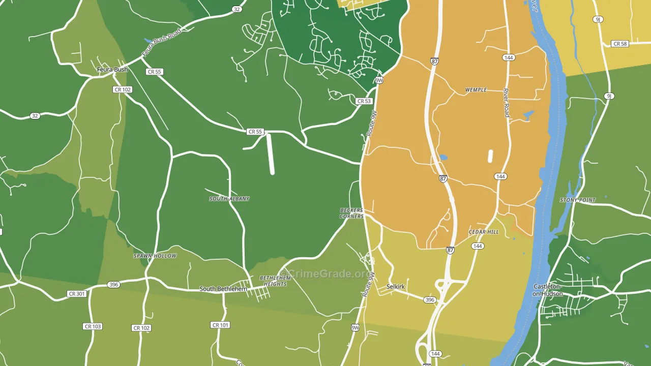 12158, NY Map of Theft Rates