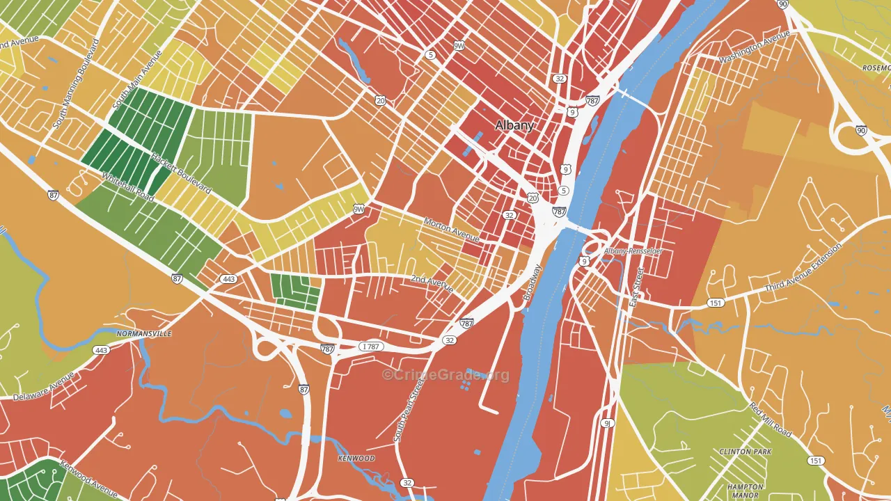 12202, NY Map of Theft Rates
