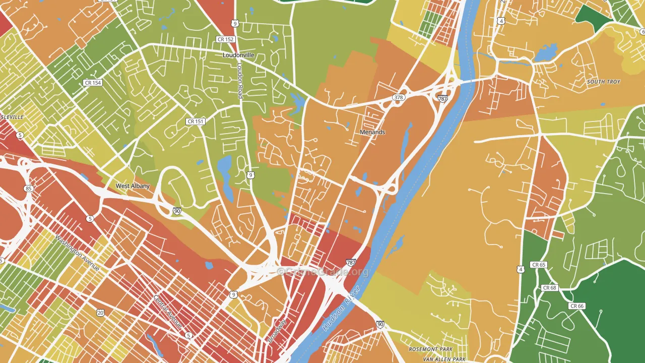 12204, NY Map of Theft Rates