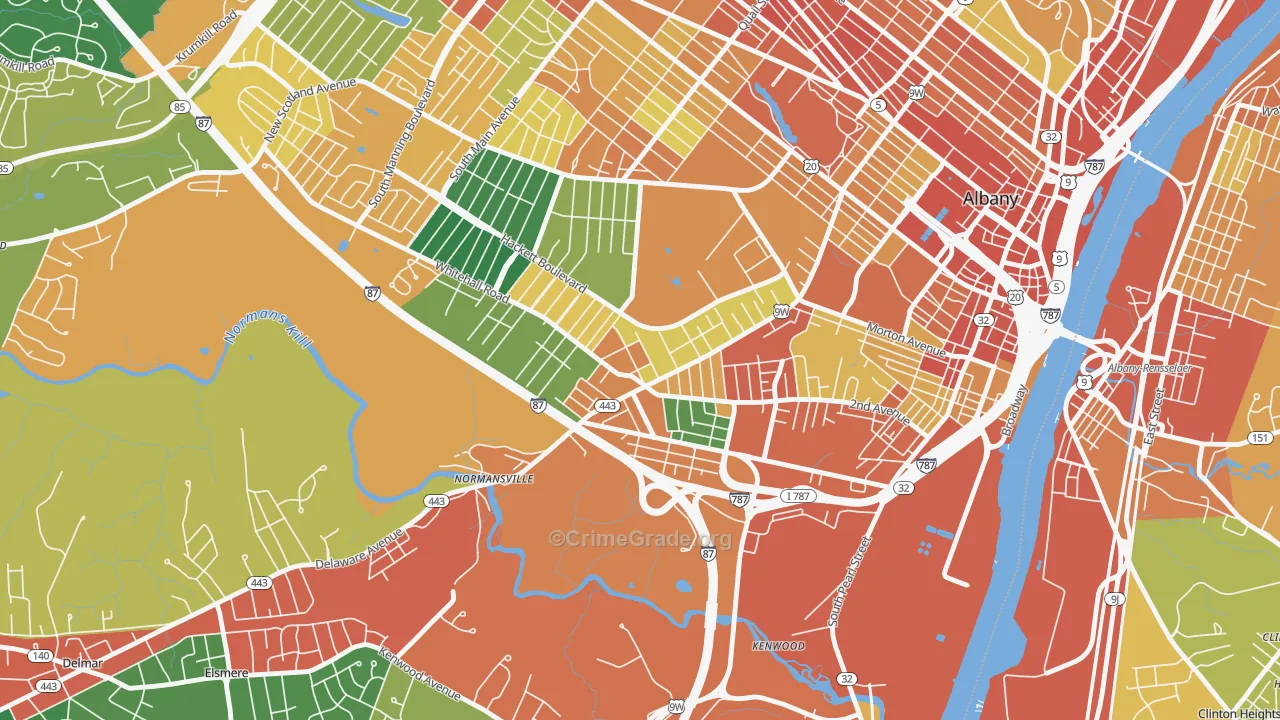 12209, NY Map of Theft Rates
