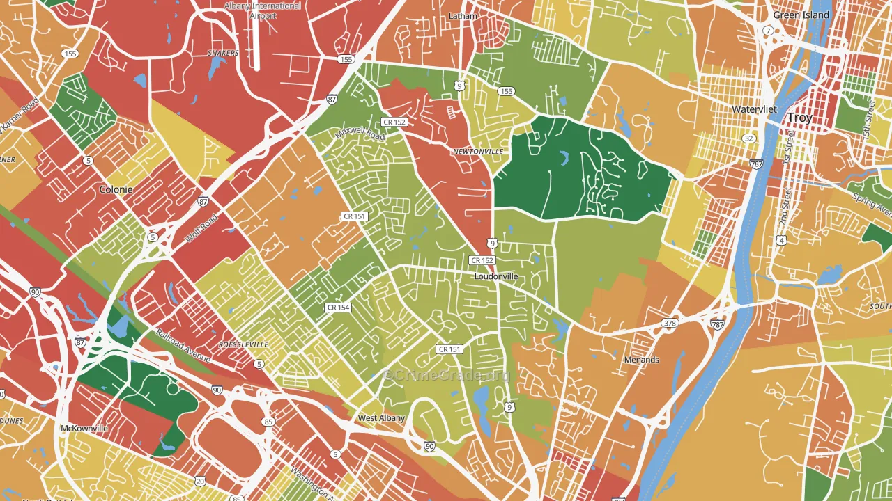 12211, NY Map of Theft Rates