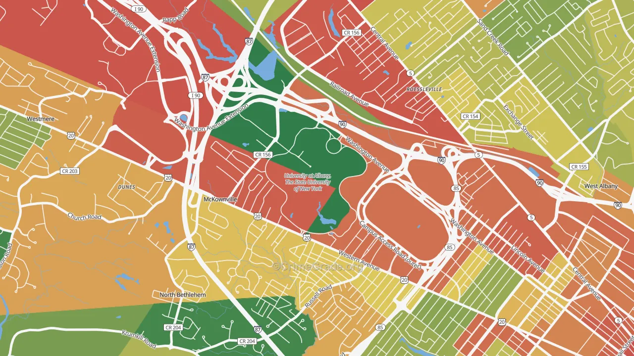 12222, NY Map of Theft Rates