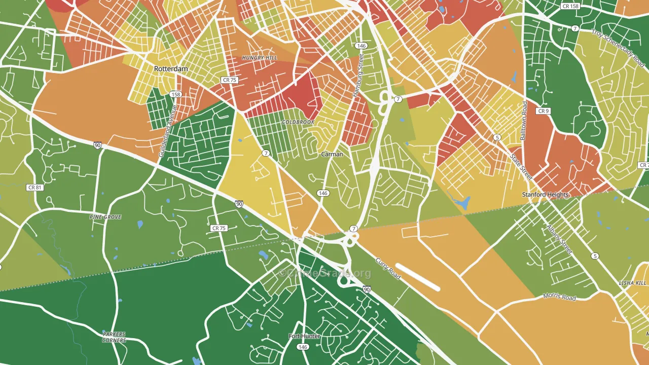12303, NY Map of Theft Rates
