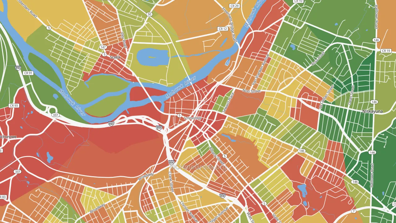 12305, NY Map of Theft Rates