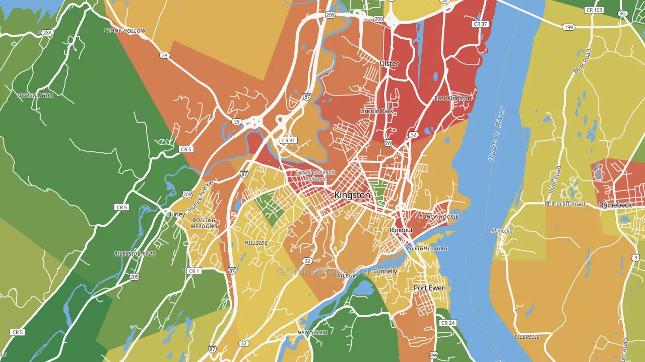 12401, NY Map of Theft Rates
