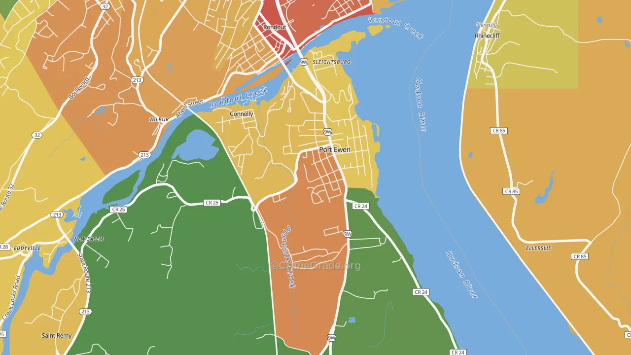 12466, NY Map of Theft Rates