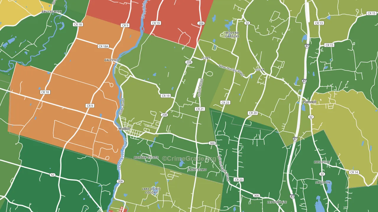 12589, NY Map of Theft Rates