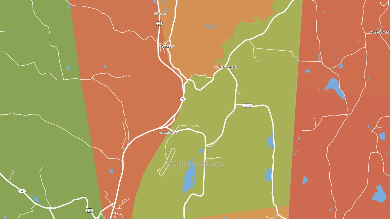 12592, NY Map of Theft Rates