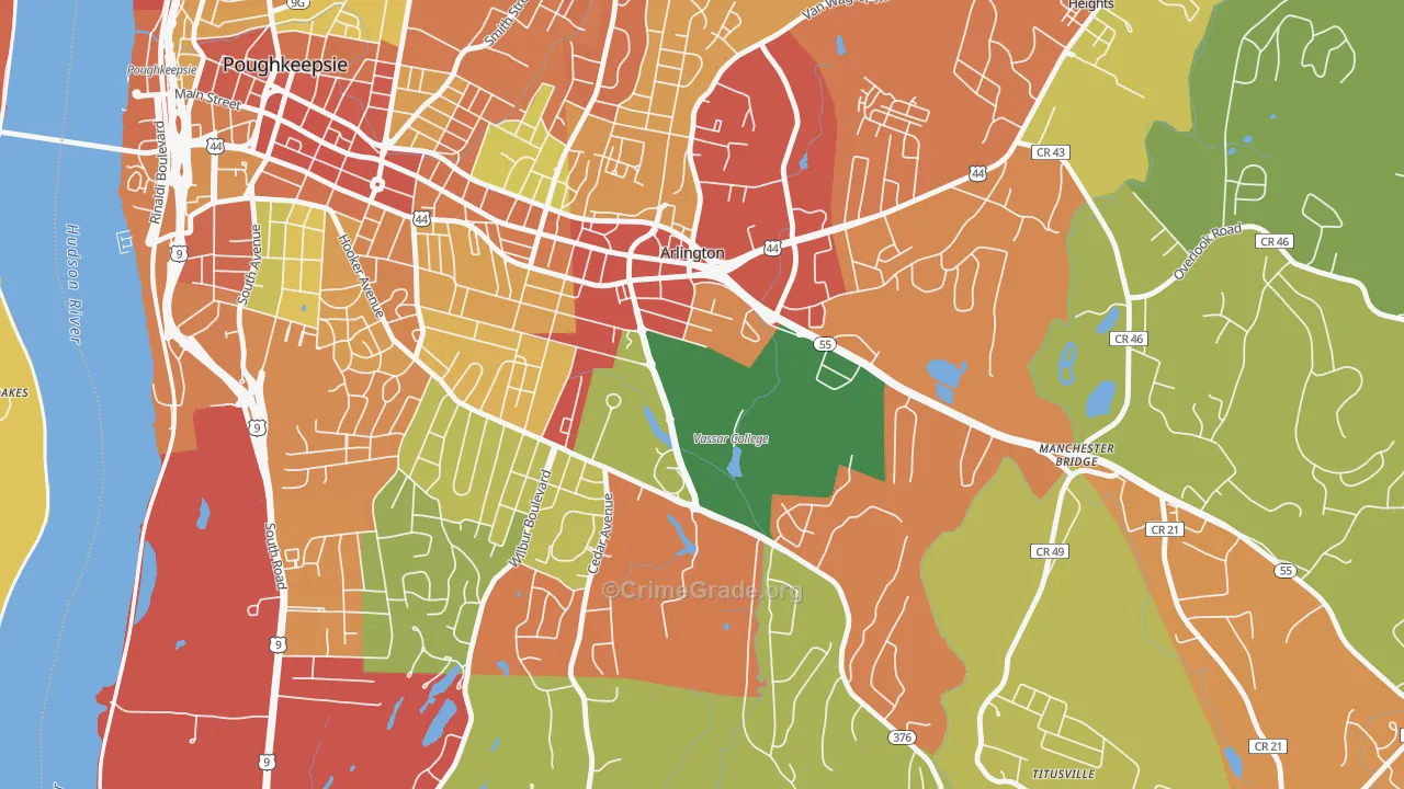12604, NY Map of Theft Rates