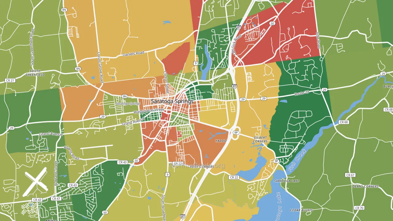 12866, NY Map of Theft Rates