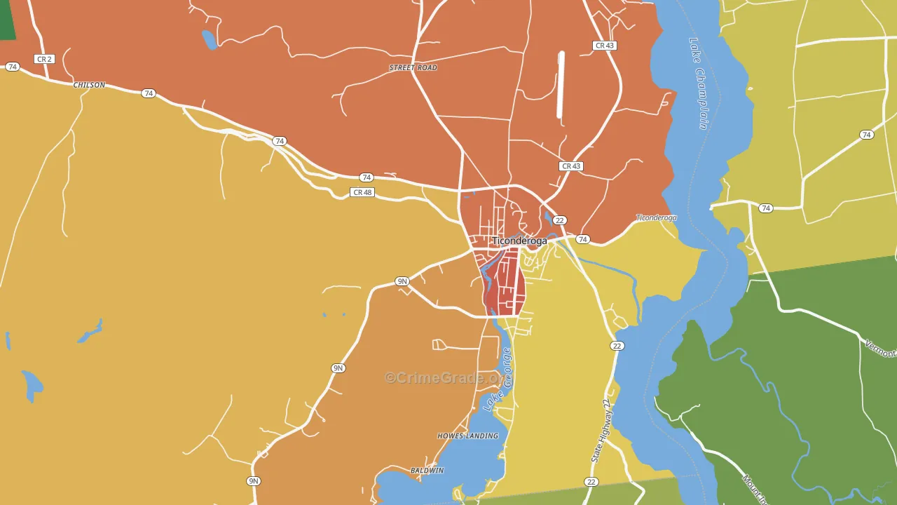 12883, NY Map of Theft Rates