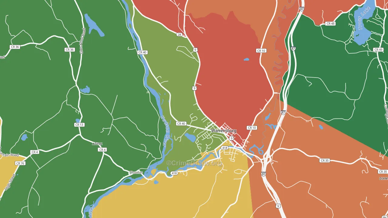 12885, NY Map of Theft Rates