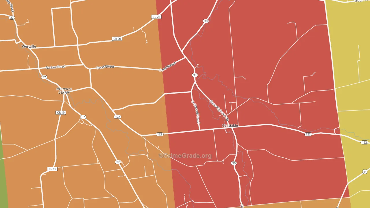 12926, NY Map of Theft Rates