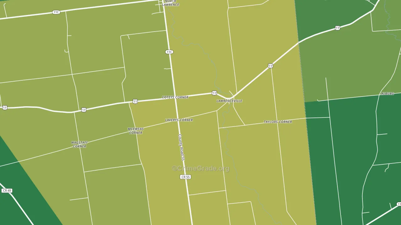 12967, NY Map of Theft Rates