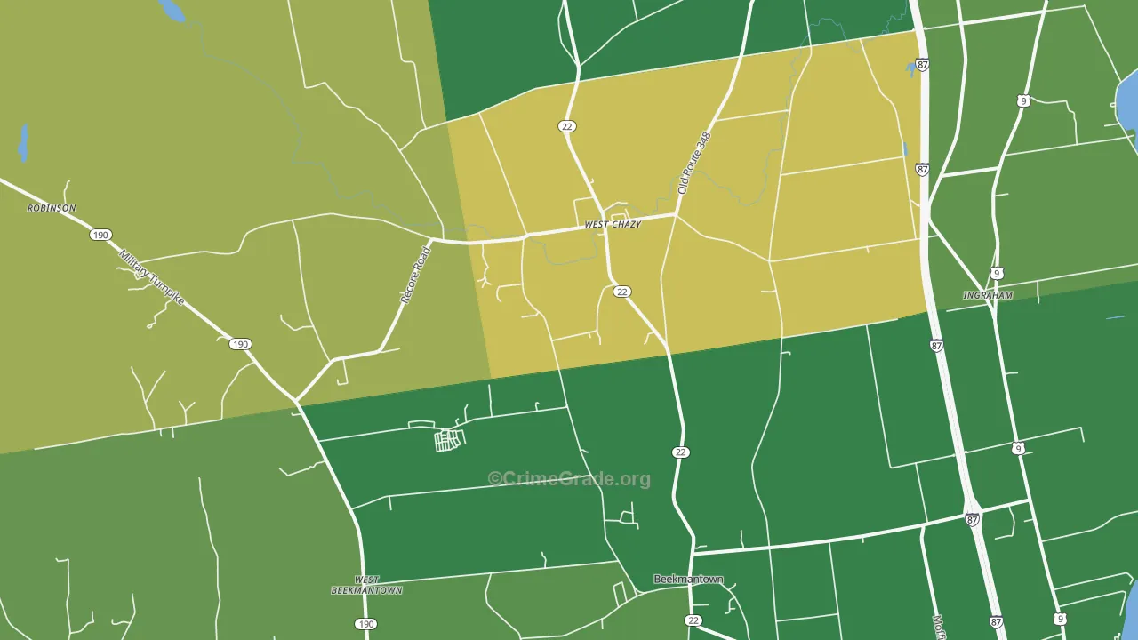 12992, NY Map of Theft Rates