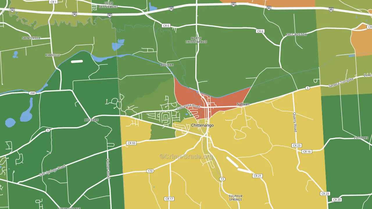 13037, NY Map of Theft Rates