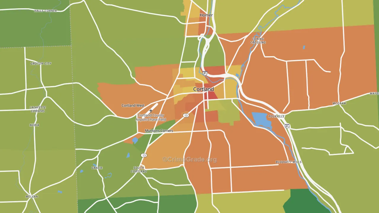 13045, NY Map of Theft Rates