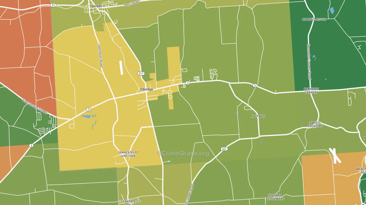 13060, NY Map of Theft Rates