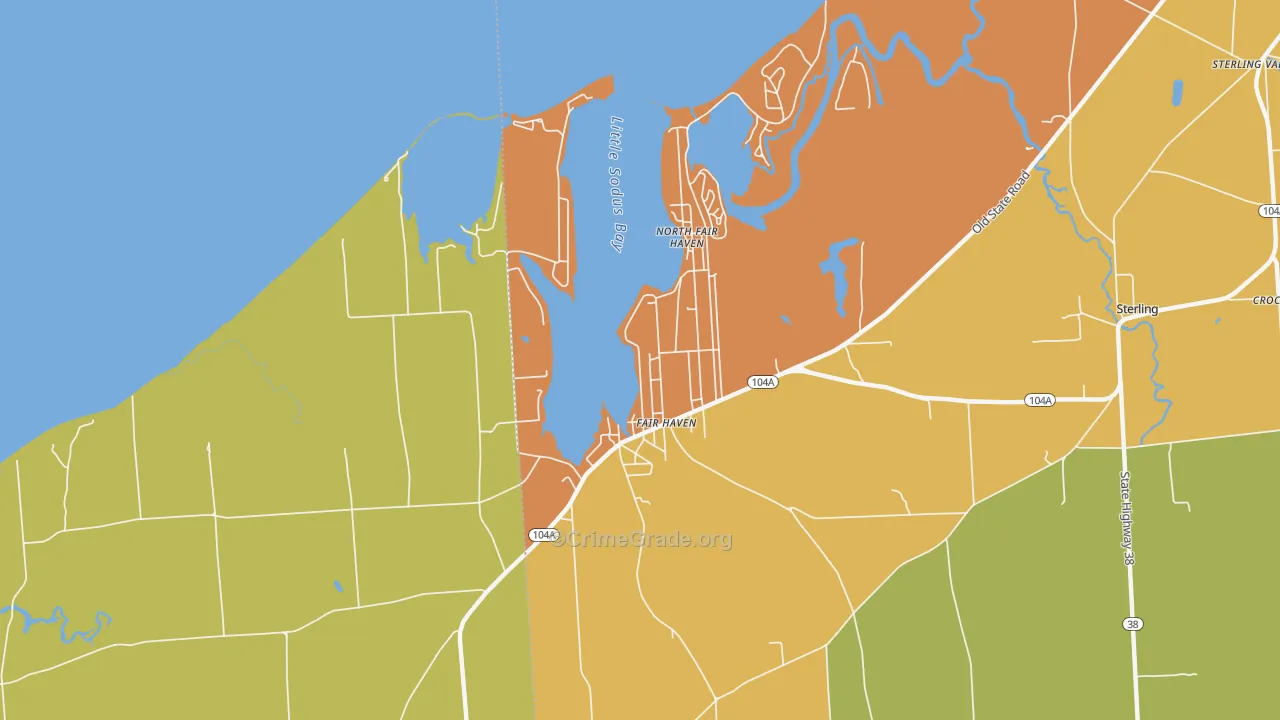 13064, NY Map of Theft Rates