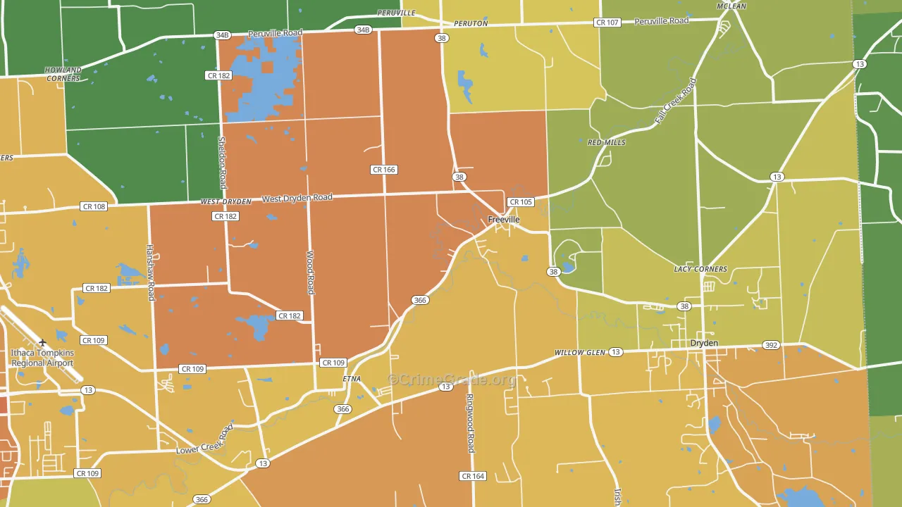 13068, NY Map of Theft Rates