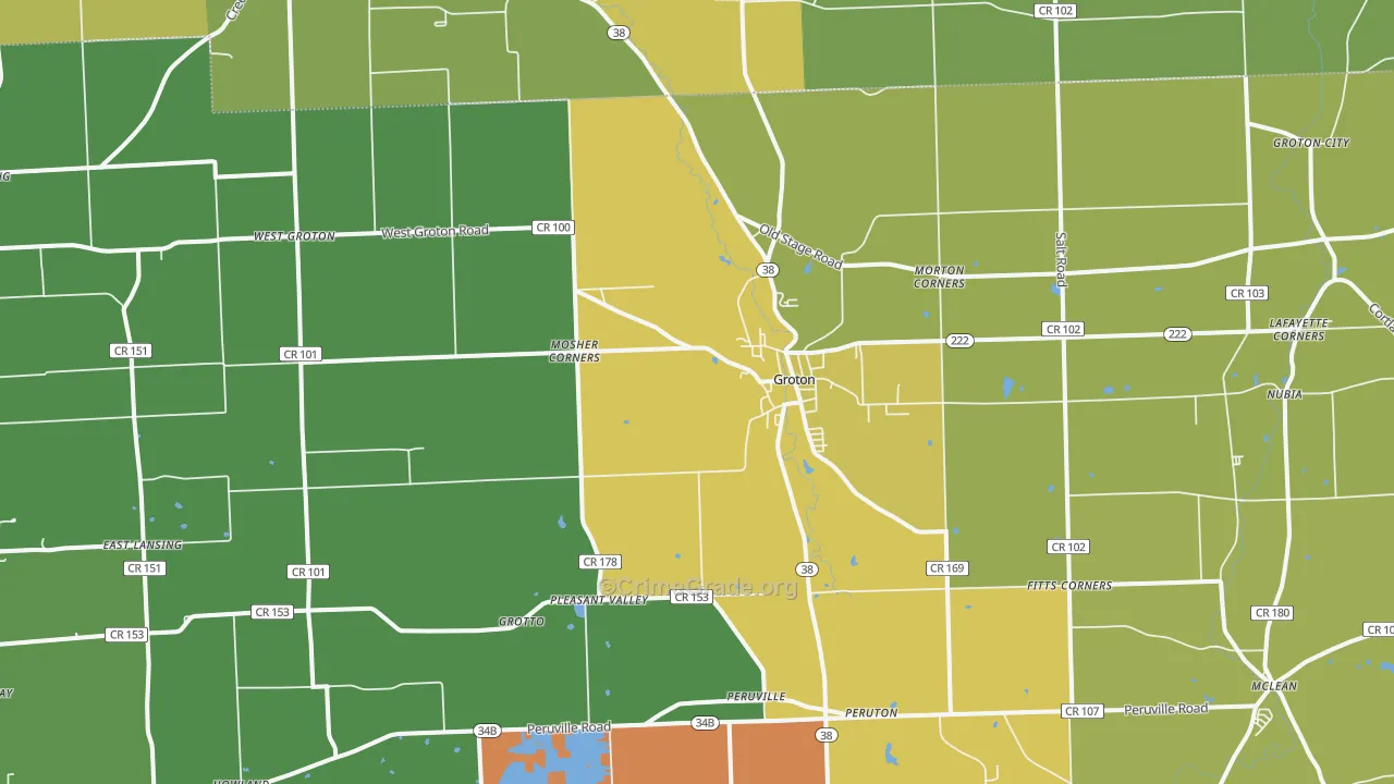 13073, NY Map of Theft Rates