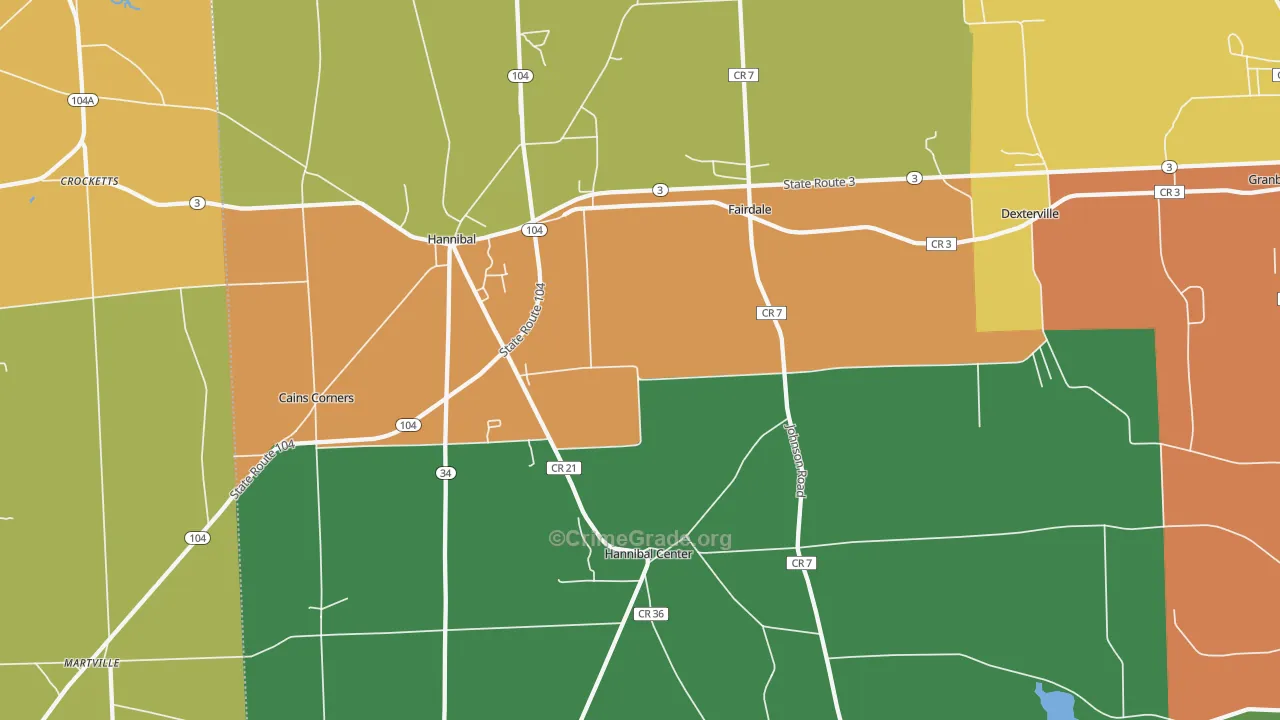 13074, NY Map of Theft Rates