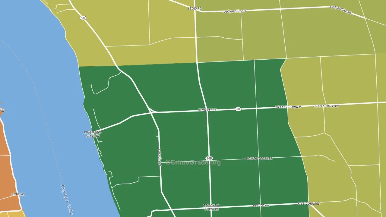 13081, NY Map of Theft Rates