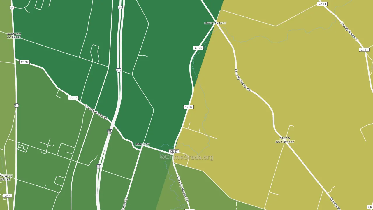 13103, NY Map of Theft Rates