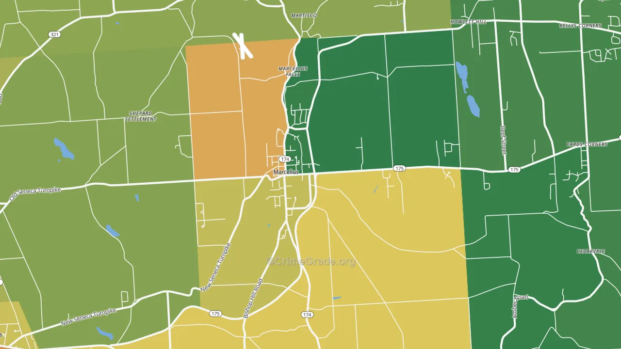 13108, NY Map of Theft Rates