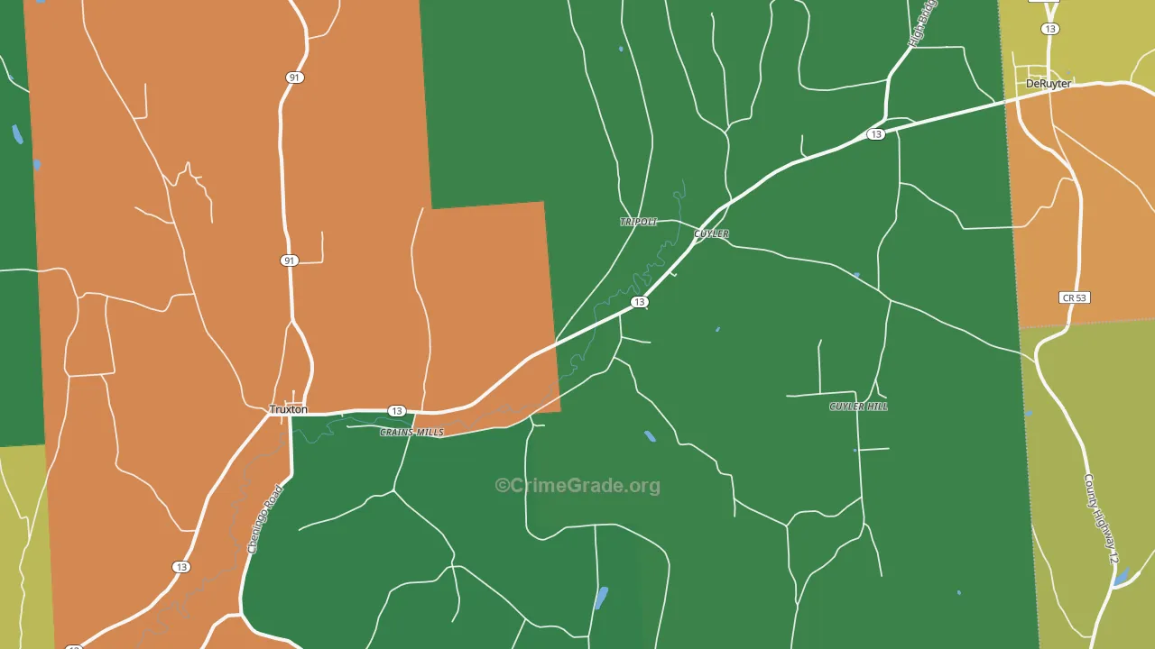 13158, NY Map of Theft Rates