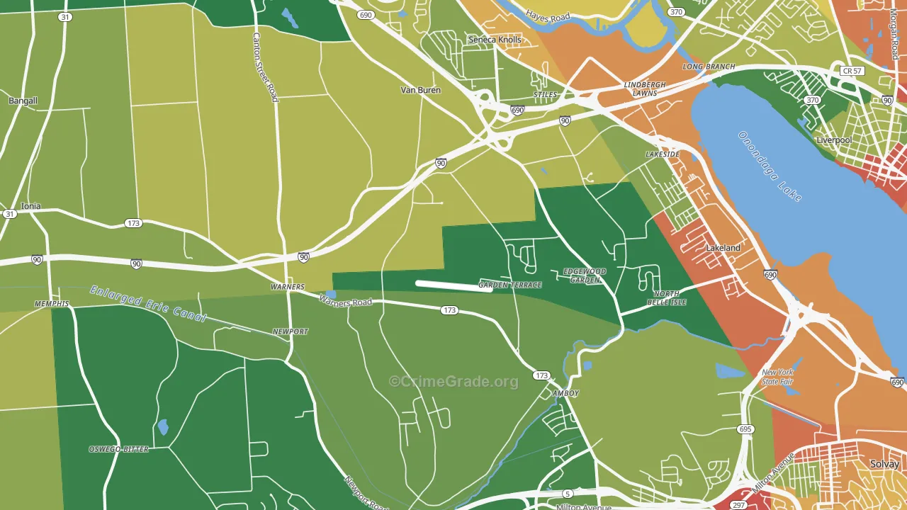 13164, NY Map of Theft Rates