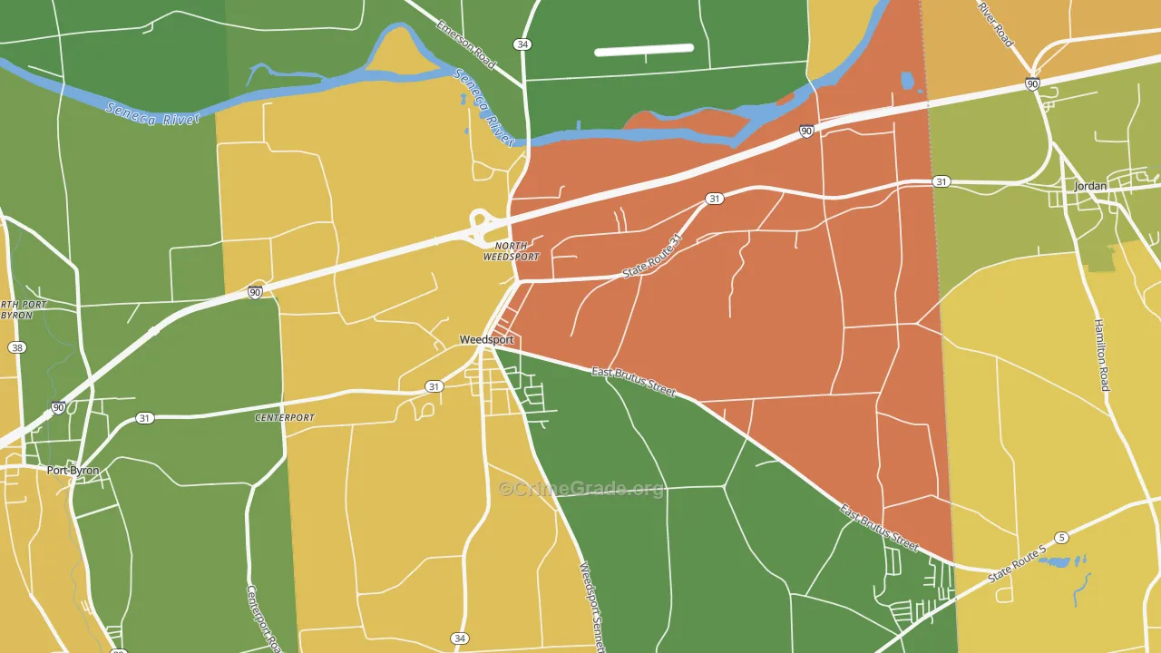 13166, NY Map of Theft Rates