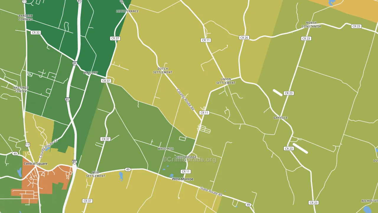 13167, NY Map of Theft Rates