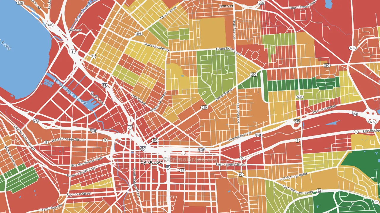 13203, NY Map of Theft Rates