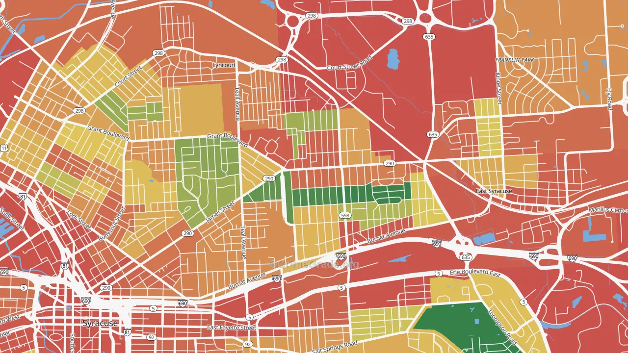 13206, NY Map of Theft Rates