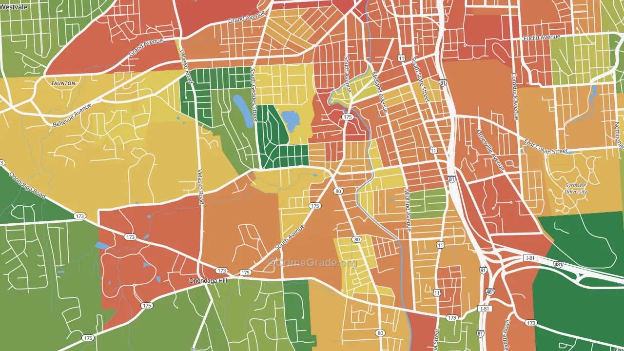 13207, NY Map of Theft Rates