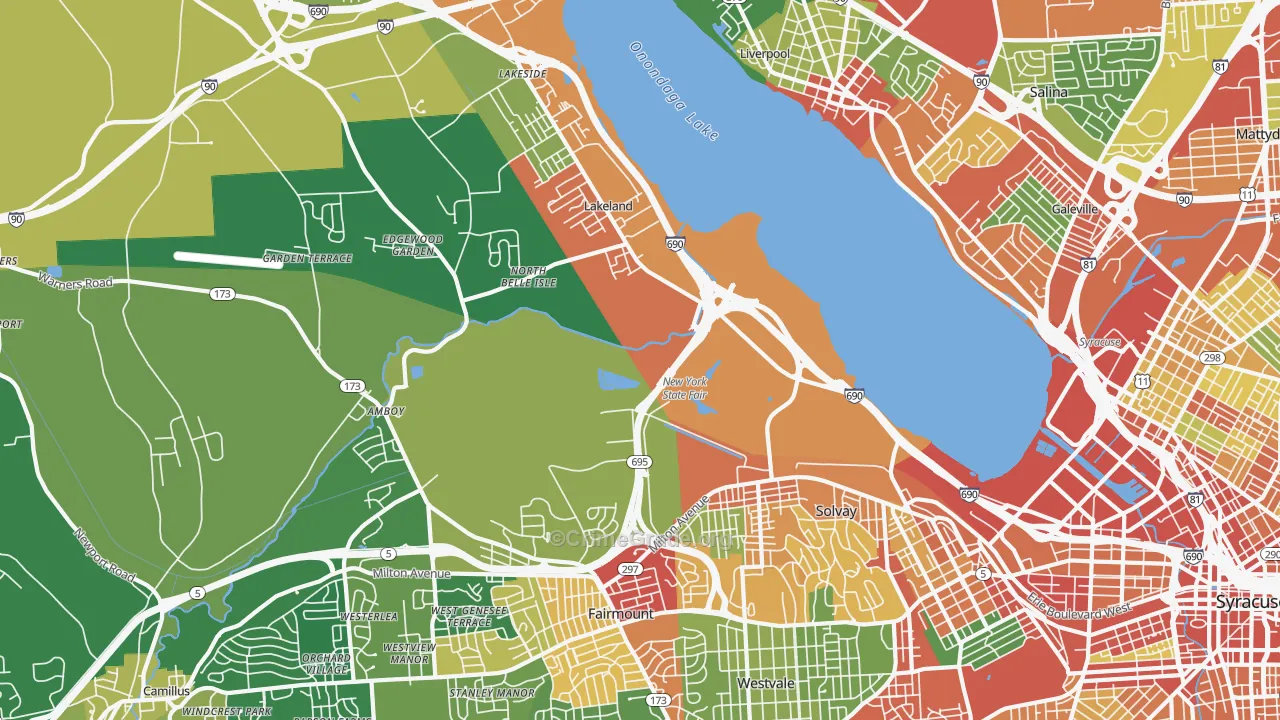 13209, NY Map of Theft Rates