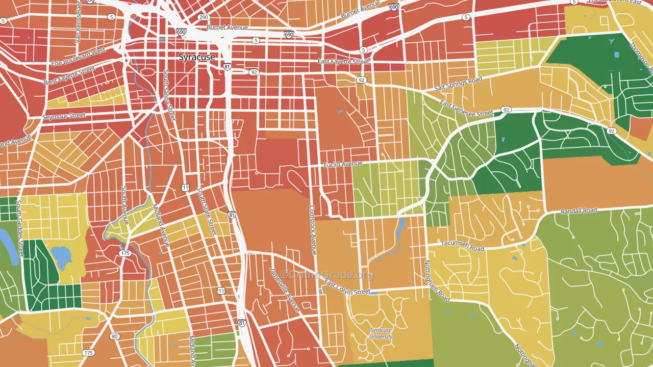 13210, NY Map of Theft Rates