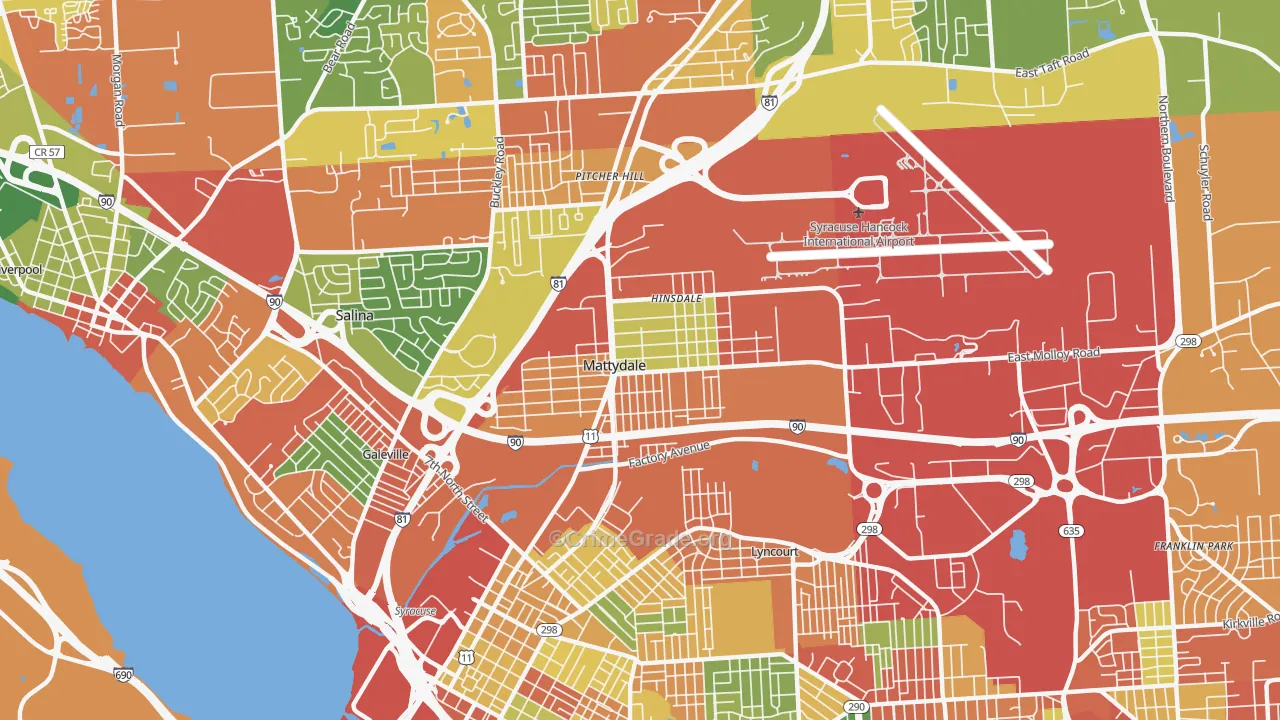 13211, NY Map of Theft Rates