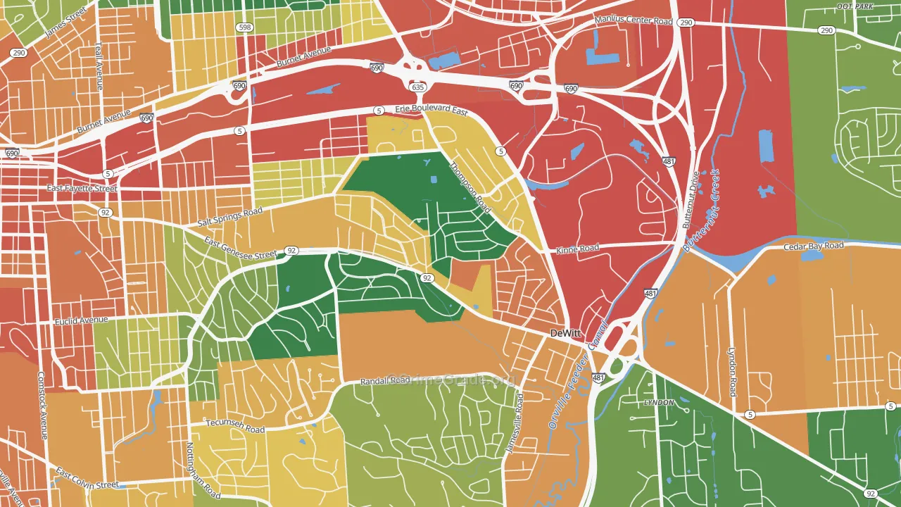 13214, NY Map of Theft Rates