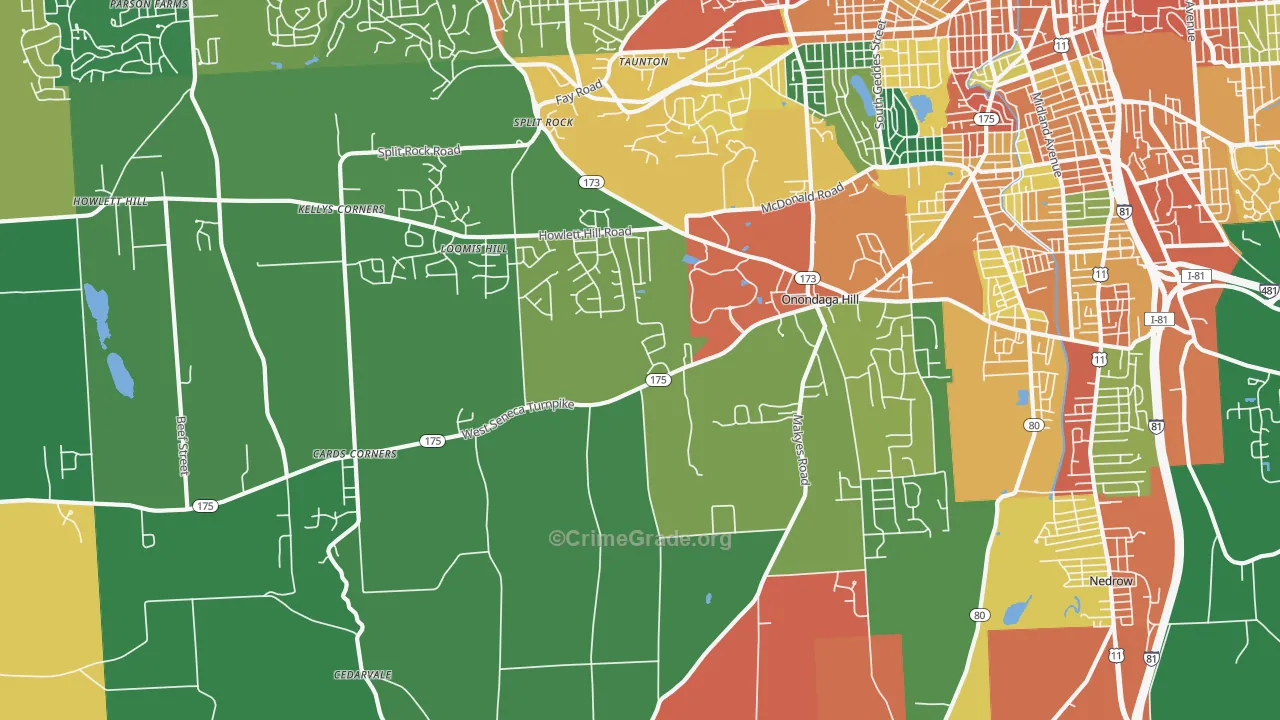 13215, NY Map of Theft Rates