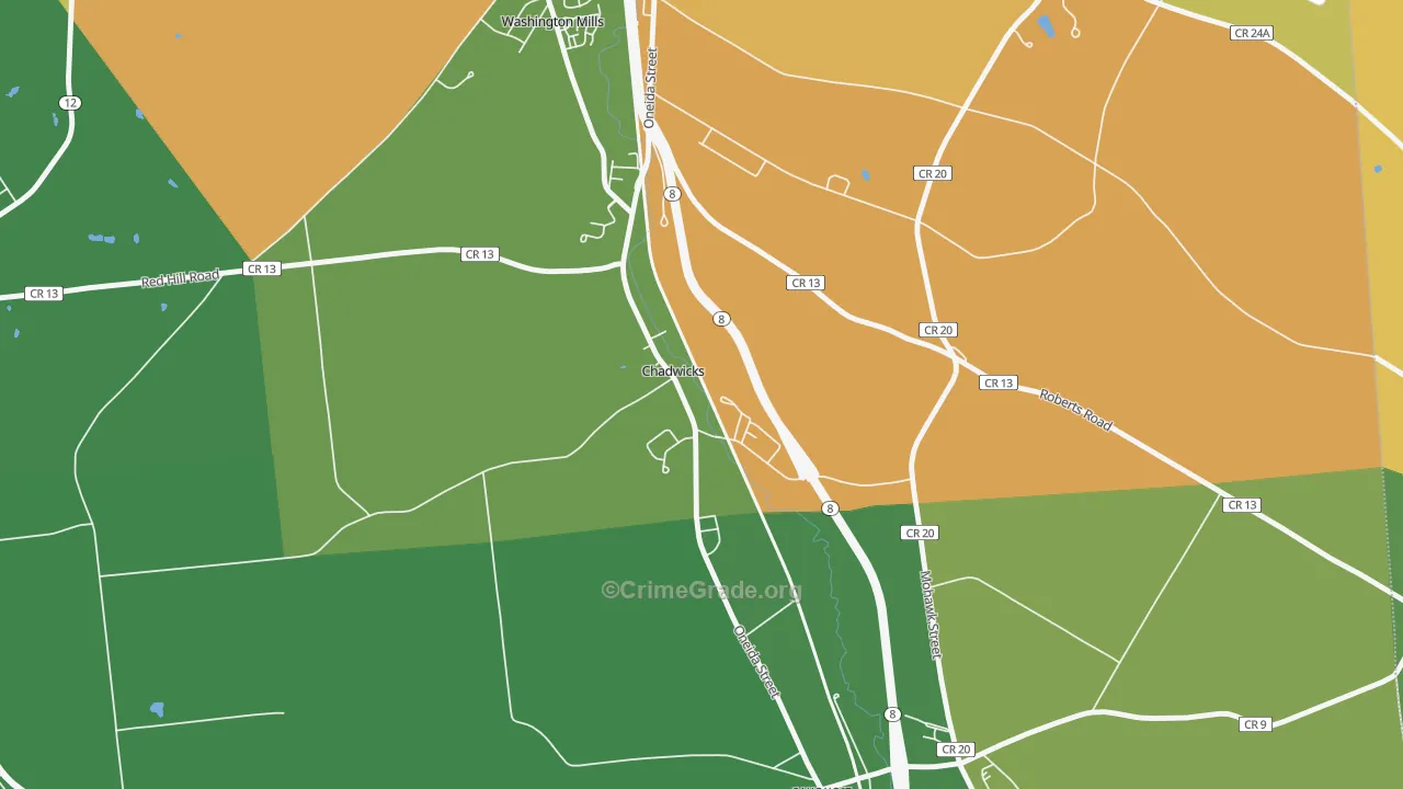 13319, NY Map of Theft Rates