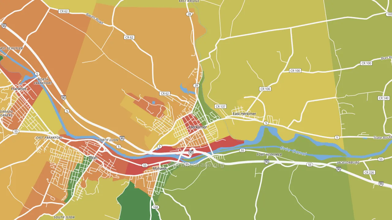 13350, NY Map of Theft Rates