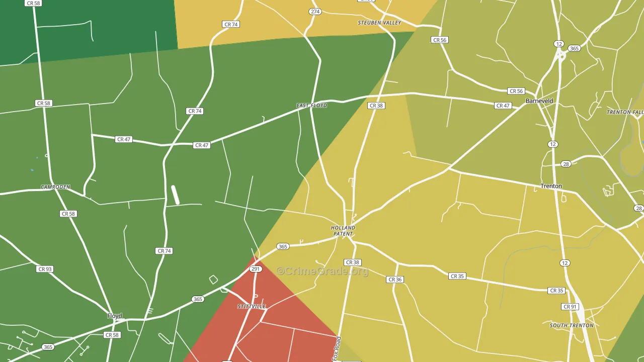 13354, NY Map of Theft Rates