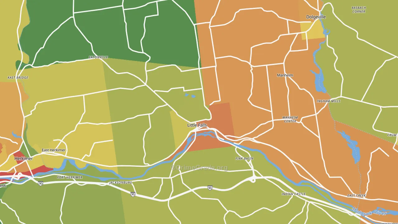13365, NY Map of Theft Rates
